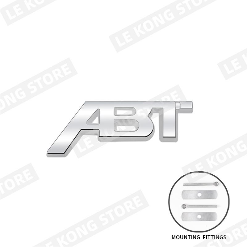 ABT Badge Emblem Front Hood Grille Sticker Decal Accessories For SEAT Hyundai Honda Skoda Fiat Abarth Q3 Q5 Metal Car Styling AL7