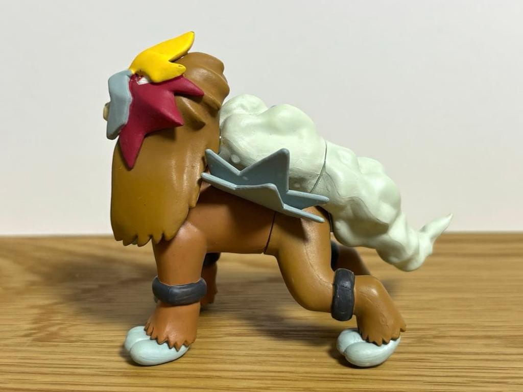 [USED] 3D Pokémon Encyclopedia Entei Figure - Extremely Rare