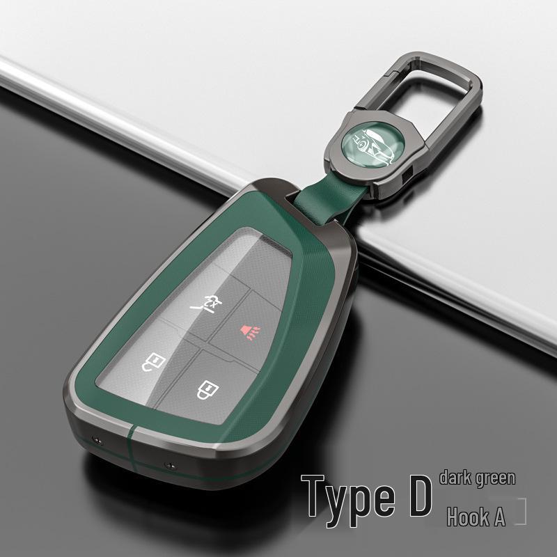 Metal Shell Snap Button Key Case for Buick Envision S and GS 2022 Models