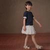 Hacikis Kids' 2026 Summer Stretchy Knit Round Neck Short Sleeve T-Shirt
