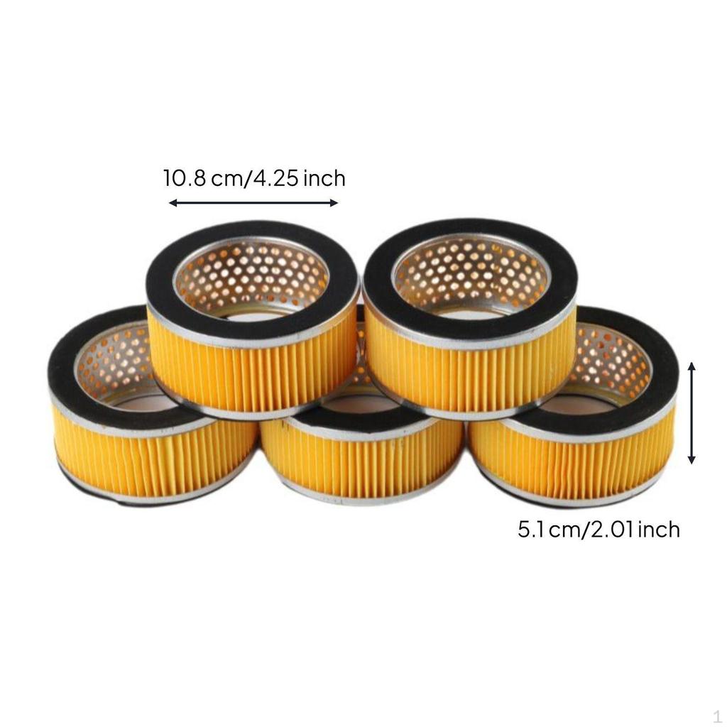 Componente filtro compressore d'aria, Silenziatore per riduzione del rumore, Filtrazione efficiente, Giallo Garage