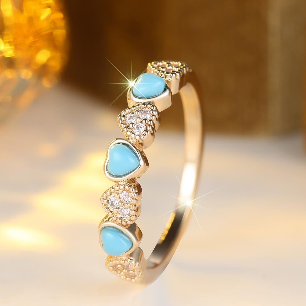 

Милые кольца в форме сердца с цирконом для женщин, роскошные золотистые, свадебные, для вечеринок, подарки 8 золотой