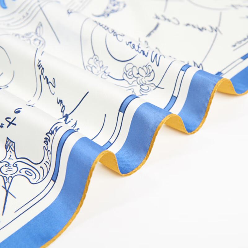 WENSLI Women's Mulberry Silk Square Scarf