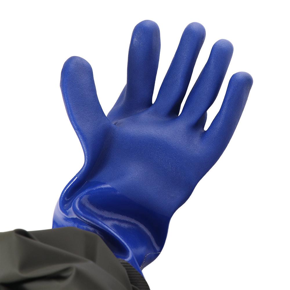 1 Pair Lengthened Labor Protection Waterproof Gloves Reusable Chemical Resistant Rubber Glove Wear-Resistant Sleeved