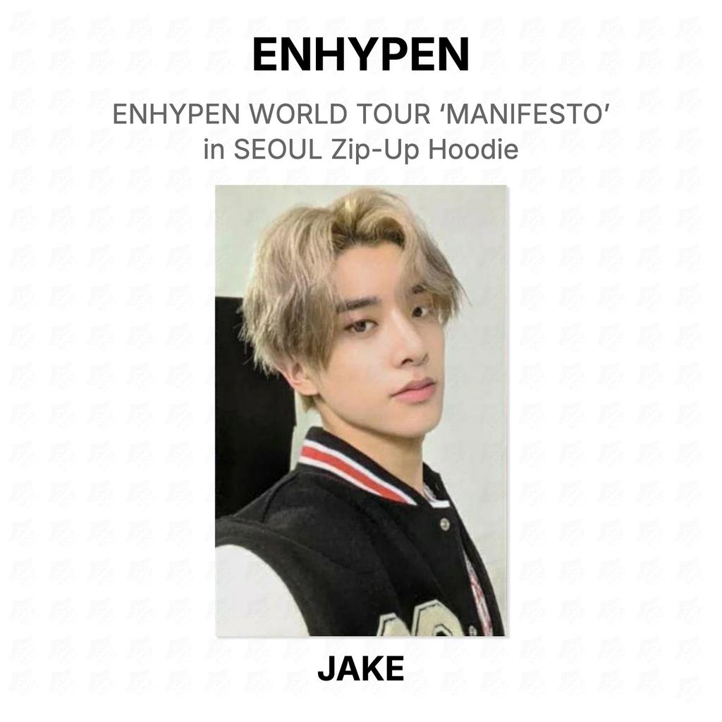 ENHYPEN WORLD TOUR ‘MANIFESTO’ in SEOUL Reißverschluss-Hoodie Offizielle Fotokarte