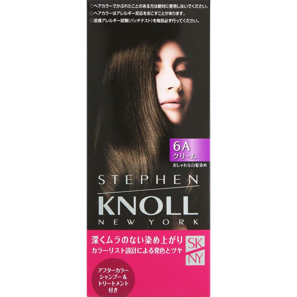 STEPHEN KNOLL Color Couture Cream Hair Color for Gray 6A Ice 1 Count (Quasi-drug) Hair, Brown, (x 1)
