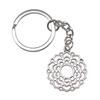 Celtic Knot Charm Hexagram Keychain Irish Amulet Key Ring 28mm Ring