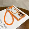 Dopamine Leather Phone Lanyard: Anti-Lost Rotating Wrist Strap & Keychain for Men and Women