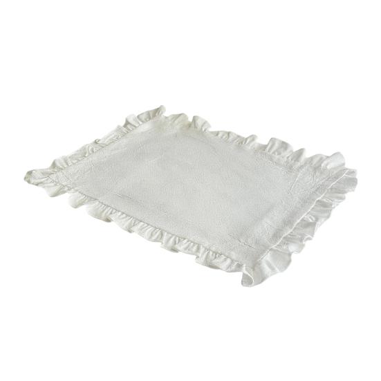 Yousheng Vintage Placemat Rectangle Placemat with Ruffle Dining Table Decoration Mat for Restaurant Home Dinner Party Tea Party Wedding