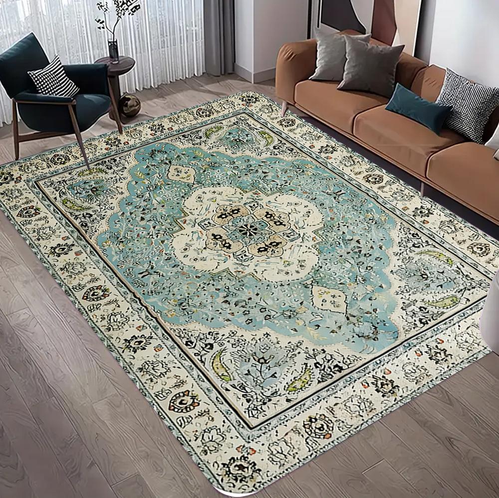 Bohemian Carpet Elegant Color Floor Mat Area Rug for Living Room and Bedroom Soft Anti-slip and Easy-to-clean Carpets Home Decor
