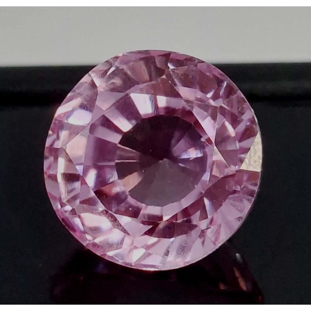 Sapphire Light Pink Natural 11-13 Ct Round Cut Fabulous Certified Gemstone