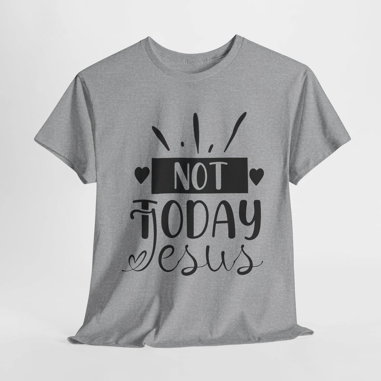 

Jesus Is My Rock T-Shirt | Not Today Jesus Tee | Faith-Based Shirt M