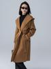 Alpaca Wool Hooded Mid-Length Coat - Autumn/Winter Loose Fit Overcoat