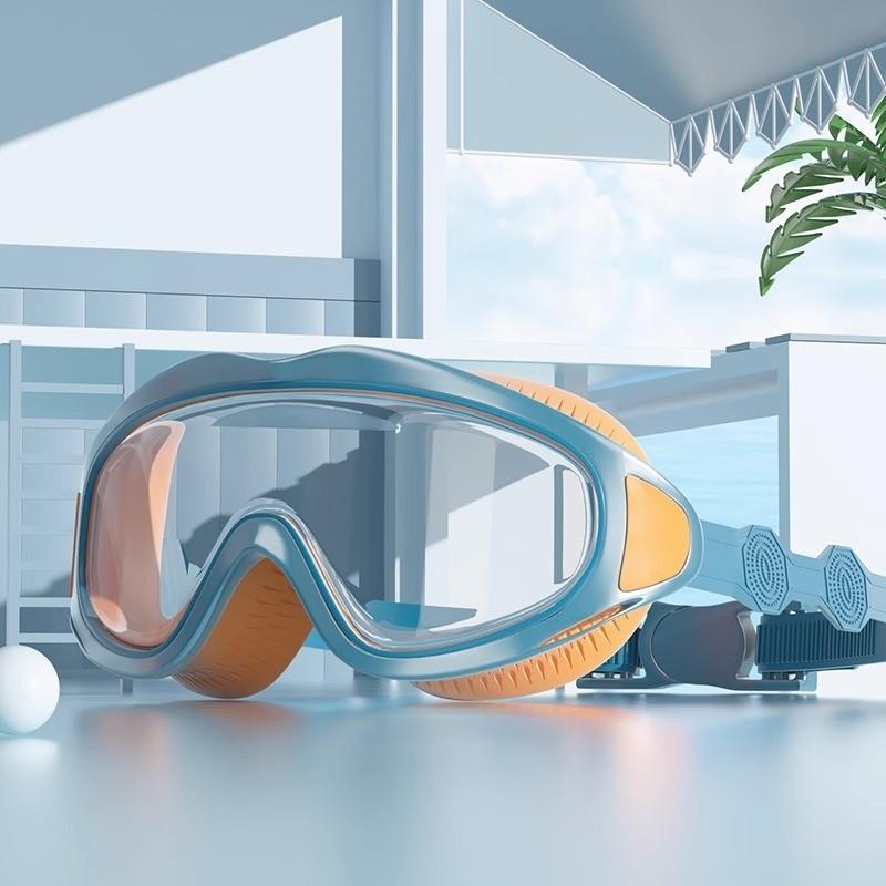 

Children Waterproof Antifog Swimming Goggles With Pc Lenses For Kids Pool Swimming VibrantOrange