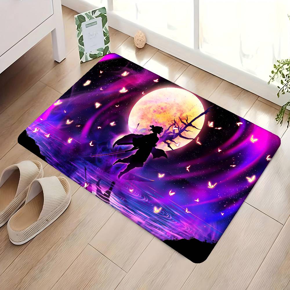 

Kochou Anime Shinobu Room Mats Retro Multiple Choice Living Room Kitchen Rug Non-Slip Welcome Rug 50x80 cm