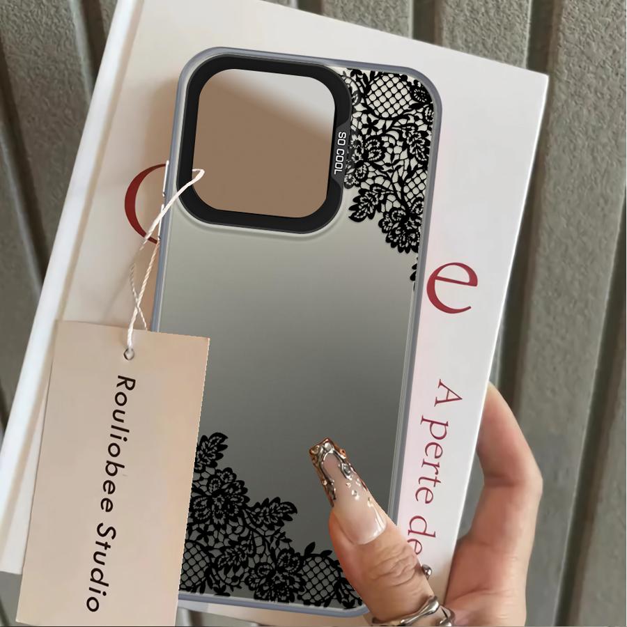 Back Phone Cover Case for Xiaomi Mi 12T Pro 13T 11 Lite Black Lace Patter Fashion