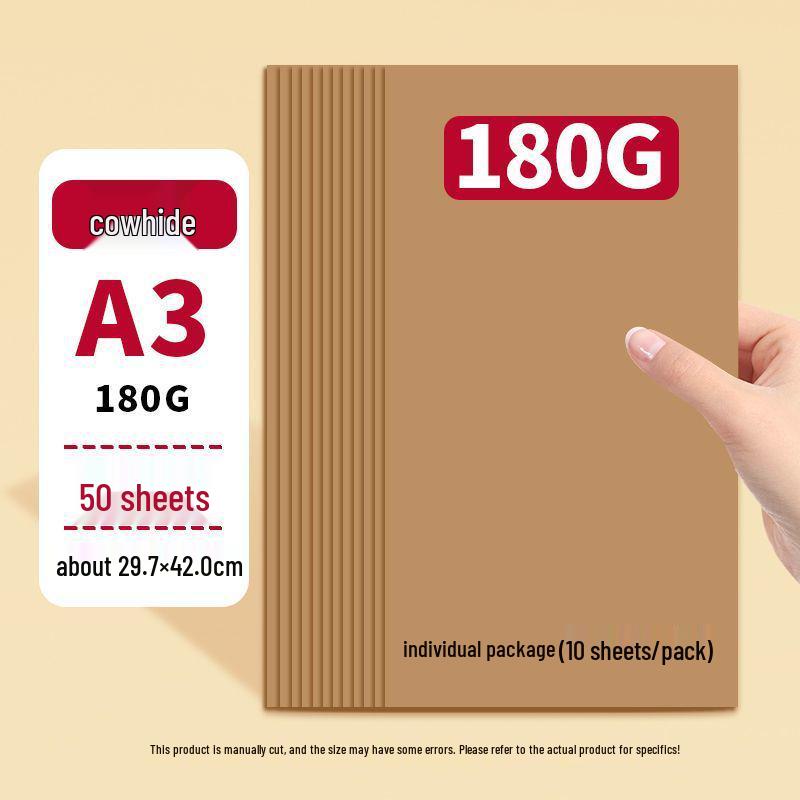 Thickened Dutch A4 White Cardstock, Handmade Black Kraft Cardstock, Colored Children's Cardstock, Newspaper Style.