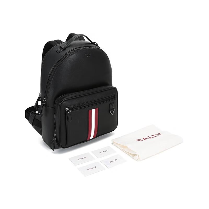 Bally Men's Striped Leather Convertible Backpack