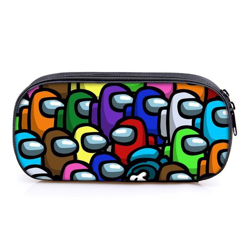 Among Us Game Characters Print Single Layer Stationery Storage Bag For Students