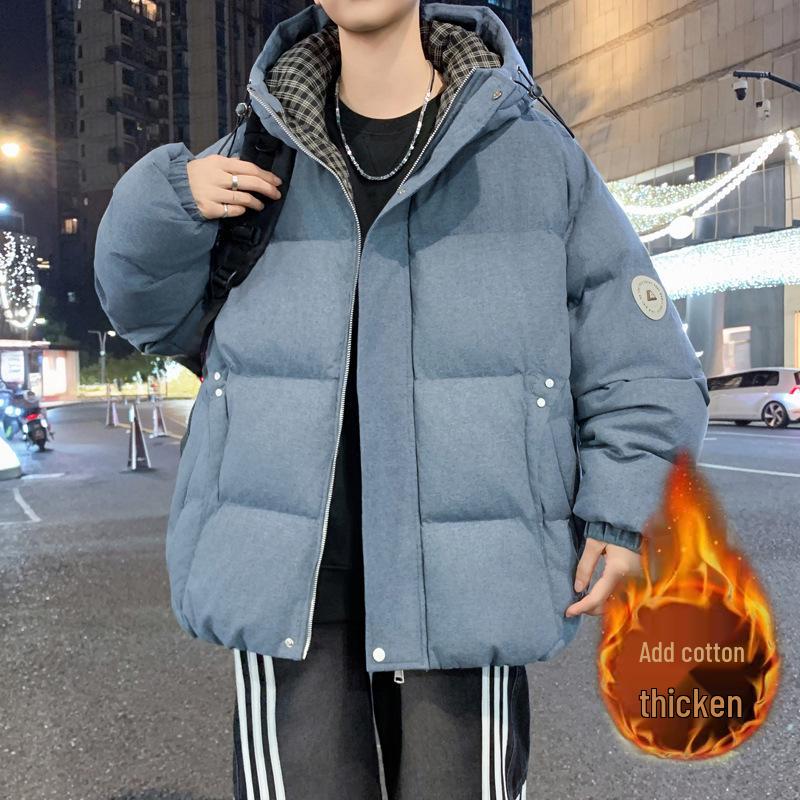 Winter Youth Fashion Cotton Jacket - Trendy, Warm, and Handsome Outerwear for Junior High and High School Boys