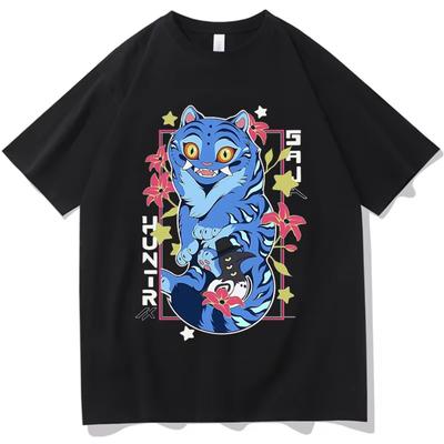 KPop Demon Hunters Huntrix Tees Men Tshirts Summer Grunge Hip Hop Streetwear Women Summer Cotton Unisex T Shirt Fashion Clothes