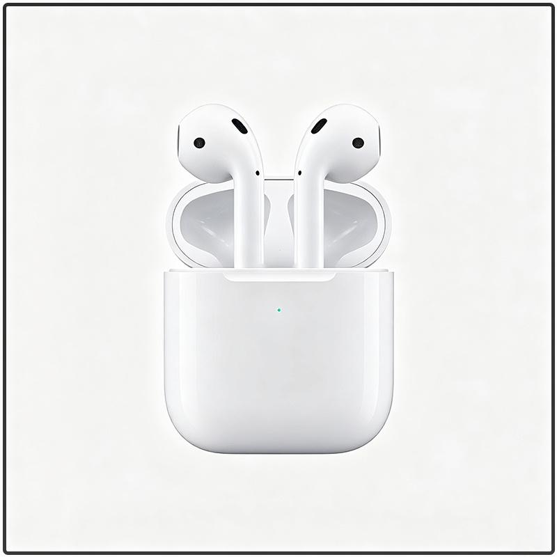 Apple AirPods 2. Generation True Wireless Kopfhörer mit kabellosem Ladecase für iPhone Android