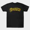 Men Black Print T-shirt The Lillingtons Band Logo No-Cut Transfer Paper Print Cotton Tshirt