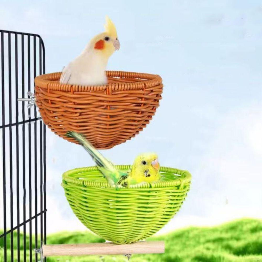 Bite Resistant Hanging Bird House Wear-resistant Handwoven Bird House  Balcony