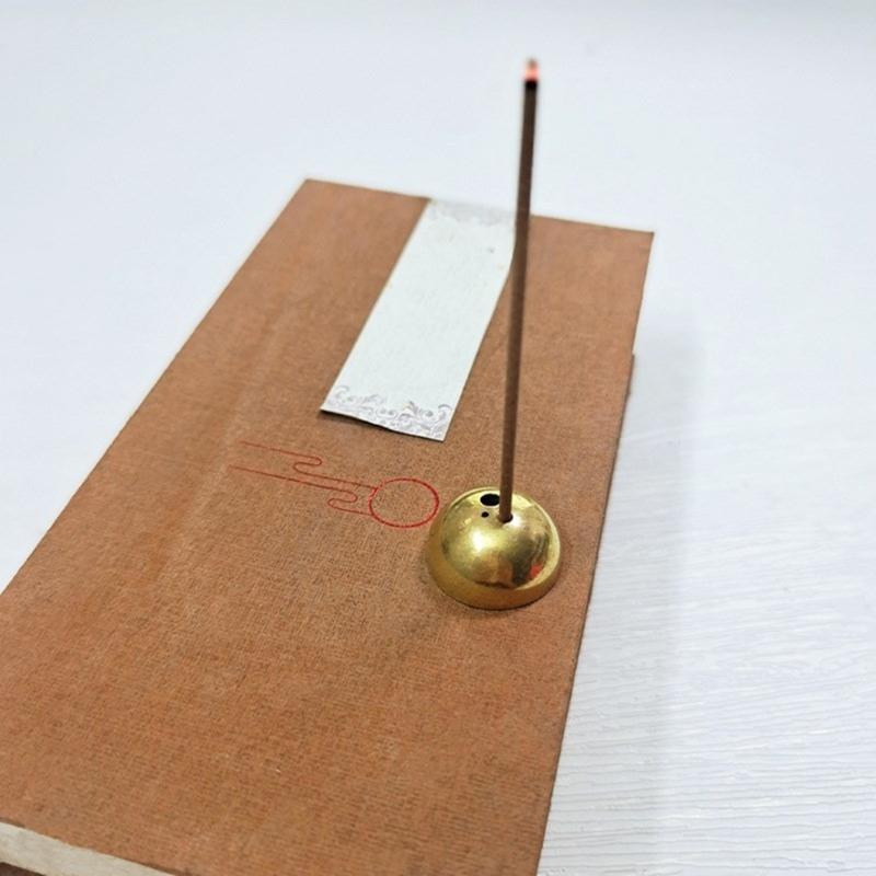 3 Holes Incenses Burners,Coppers Incenses Holder for Incenses Stick/Incenses Cones,Ashes Catcher Meditations Yogas Room