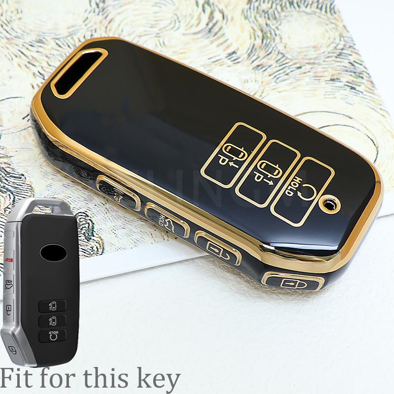 7 Buttons Shell Fob For Kia 2022 Sportage Niro Hybrid Sorento MQ4 2021 2022 2023 EV6 GT-Line K8 V6 Holder TPU Car Key Case Cover