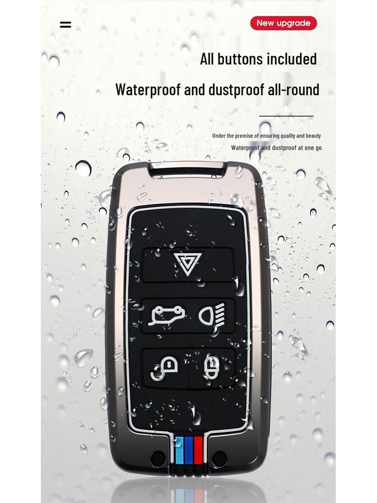 Jaguar Key Case for XFL, New E-Pace, XF, F-Type, XE, XJL, XEL – Metal Shell & Buckle.