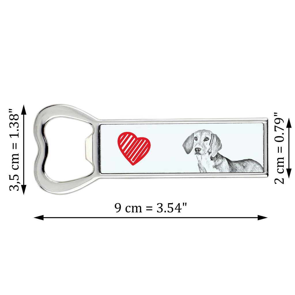 Harrier - Otwieracz Do Butelek Z Psem, Personalizowany Otwieracz Na Lodówkę, Wyjątkowy Upominek Dla Mężczyzny Marki Art-Dog