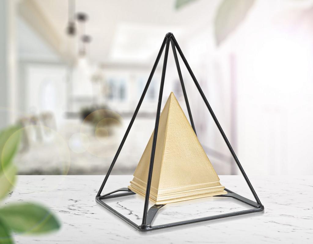 Piramid Gold Mit Eisen Cm 15X15X21