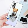 Brand Fashion Bear Phone Case for Xiaomi Redmi Note 11 10 Pro 9 K40 8 7 9S 11T 10S 8T 9A 9C 9T 11S 10C Note 11 Silicone Funda