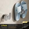 2 Pack Slipper Rack Storage Organizer for Bathroom Hanging Shelf Multifunctional Shoe Rack Toilet Simple Hook