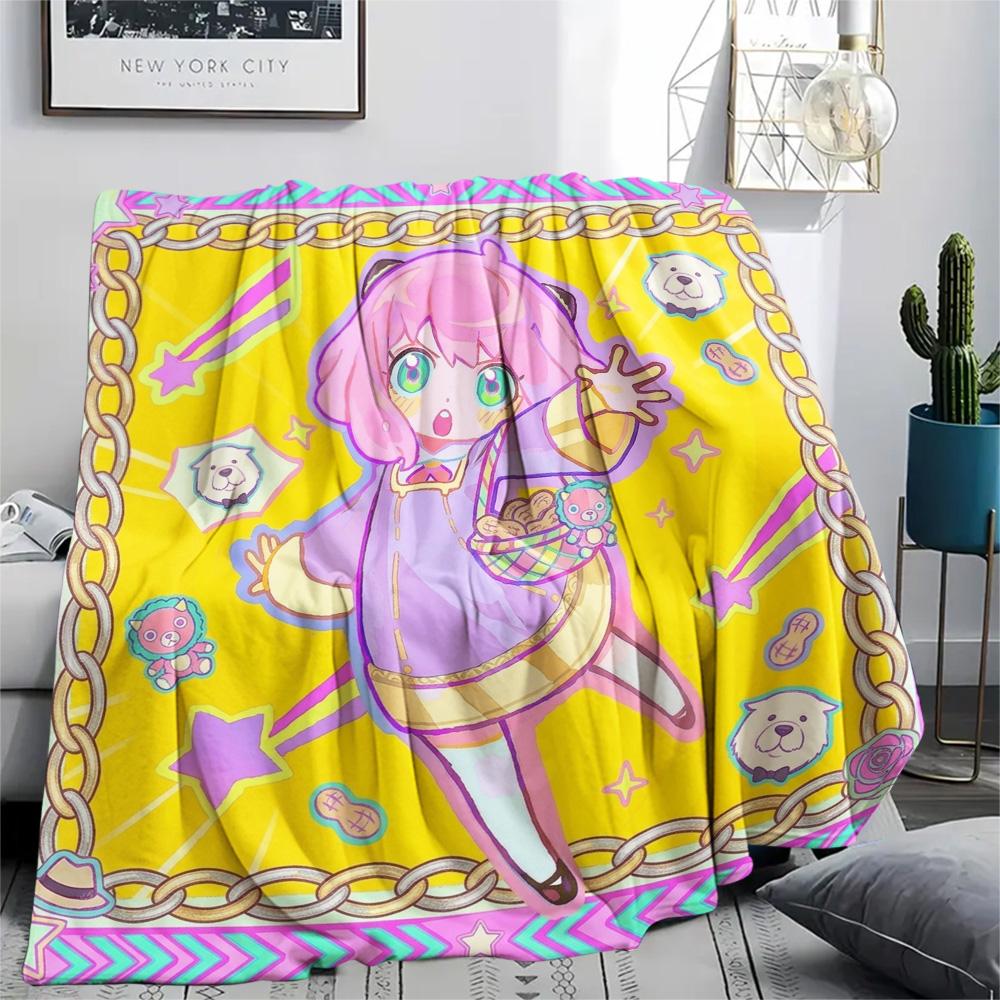 

Anya Forger Print Flannel Blanket, Ultra Soft High Quality All Seasons Warm Throw, Home Decor Cozy Blanket, Perfect Christmas Gift 80cm x 120cm
