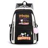 Large Capacity Schoolbag with Shoulder Strap; Student Three-piece Pencil Case Set