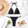 Costume da bagno bikini sexy da donna spezzato in stile europeo e americano 2025