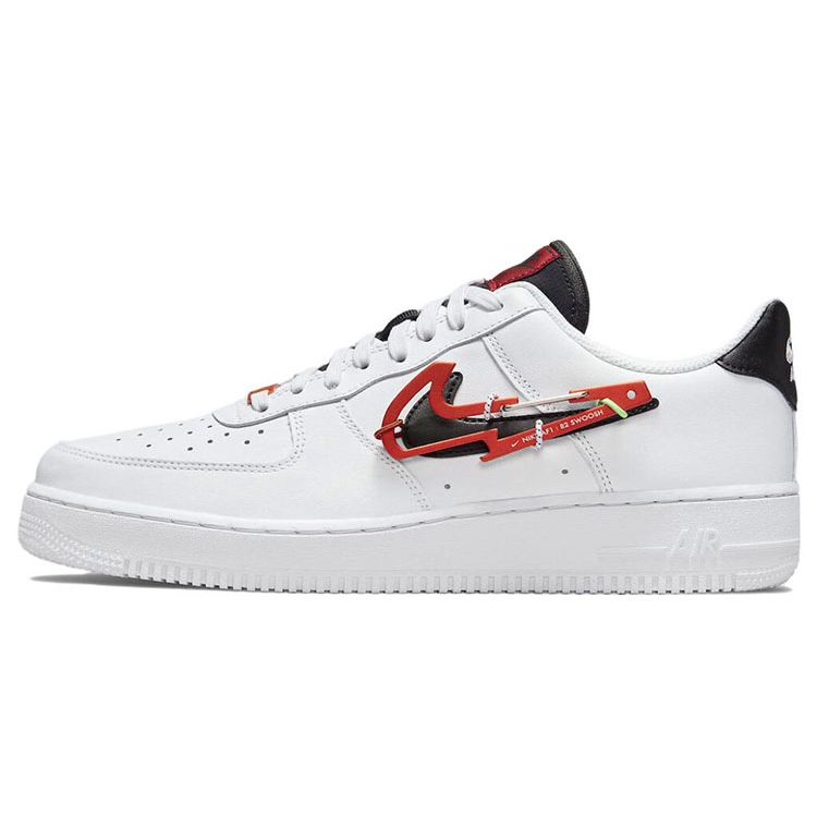 

Nike Air Force 1 07 Premium Carabiner — белые мужские кроссовки Habanero Red Pomegranate Black DH7579-100 40