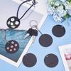 Pack of 30 Acrylic Round Panel Blanks Versatile Black Crafting Discs for DIY Projects Handmade Ornaments Party Decor