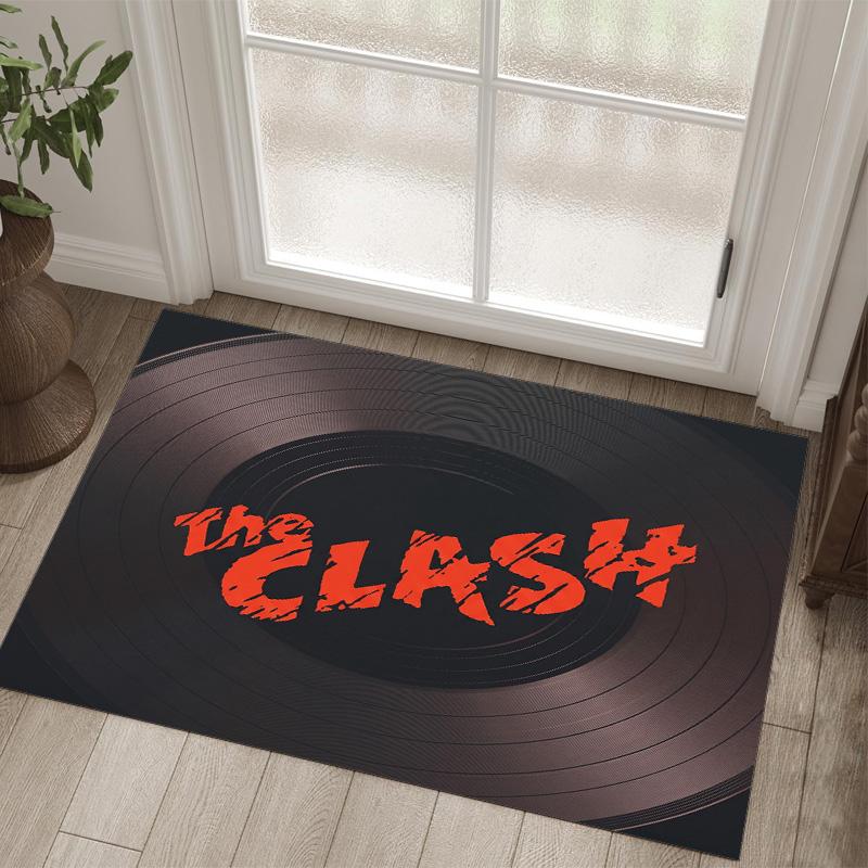 The Clash Design Crystal Velvet Carpet Cozy Non?Slip Printed Rug For Bedroom Living Room Entrance