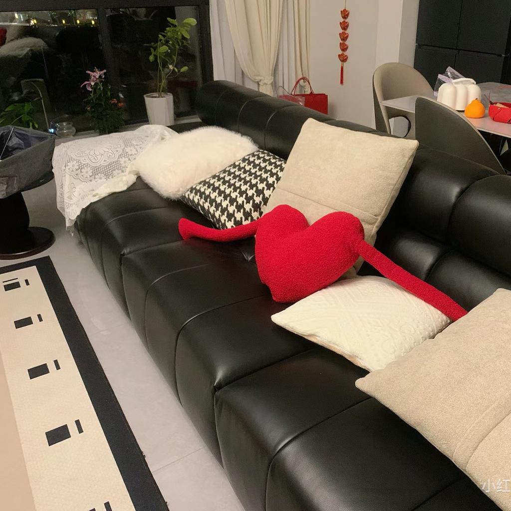 Valentine's Day Couple Love Sofa Pillow Cover Home Decoration Pillow Cover Linen Printed Cushion Cover