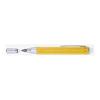 TROIKA 5.6mm Drop Lead Holder Clutch Pencil Zimmermann Carpenter's Pencil 5.6mm HB Lead Centimeter/Inch Ruler Integrated Sharpener Yellow