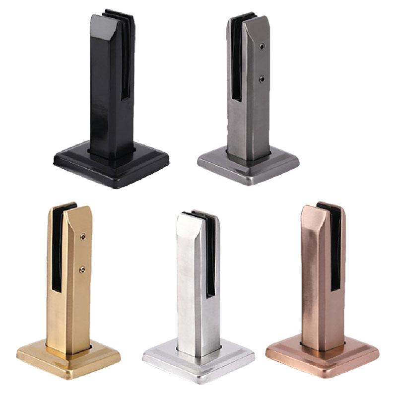 304 Stainless Steel Floor Mount Glass Clip Floor Window Durable Minimalist