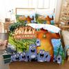 Cartoon Grizzly Bear & Little Blue Mice Bedding Set Kids adults Bedroom Decor 2/3piece set Duvet Cover Pillowcase Size Gift
