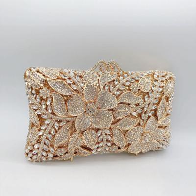 Dai Wei Blumige Strass-Abendtasche - Elegantes Braut- & Bankett-Accessoire für Damen