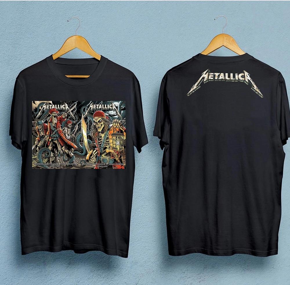 Metallica M72 Tour Reprint  Tampa Florida June 6,8 2025 Stadium Show Unisex T-Shirt XXXXL