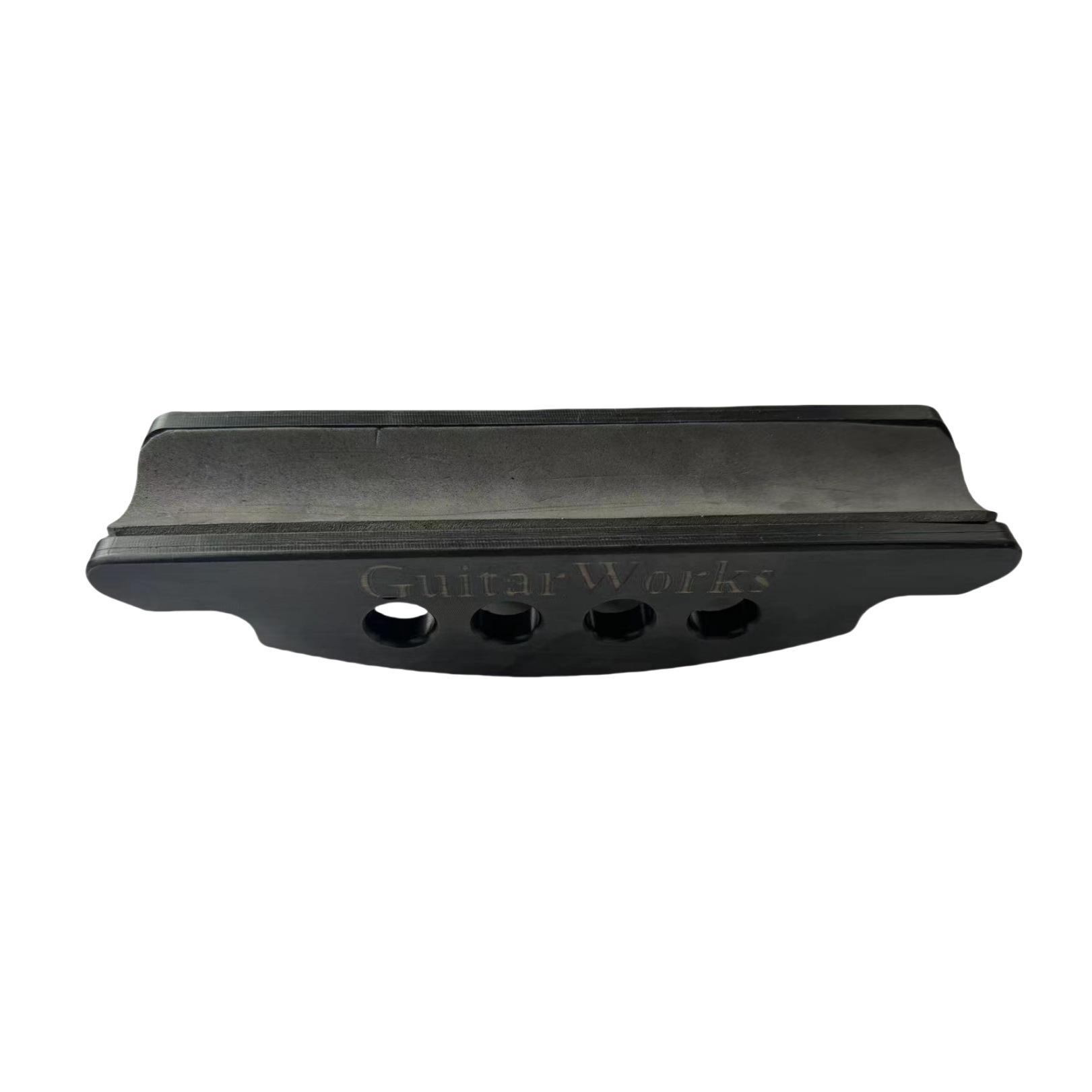 

Boat-Shaped PVC Neck Support for Wooden Electric Guitar - Neck and Fret Repair Tools Black without Text