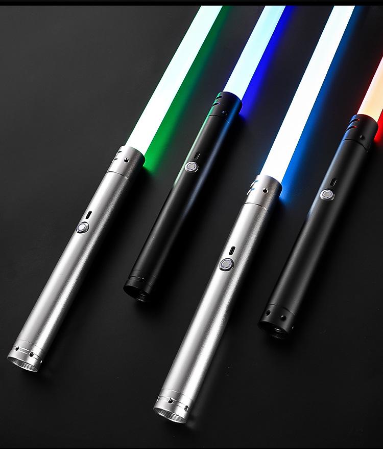 14barevný RGB kovový světelný meč - Dobíjecí, základní laserový meč inspirovaný Star Wars