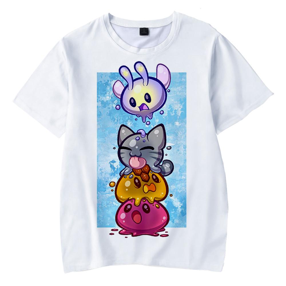 Summer Slime Rancher 3D Print T-Shirts Cartoon Anime Game Streetwear Boys Girls Fashion Patterns Comfortable Cute T-Shirts